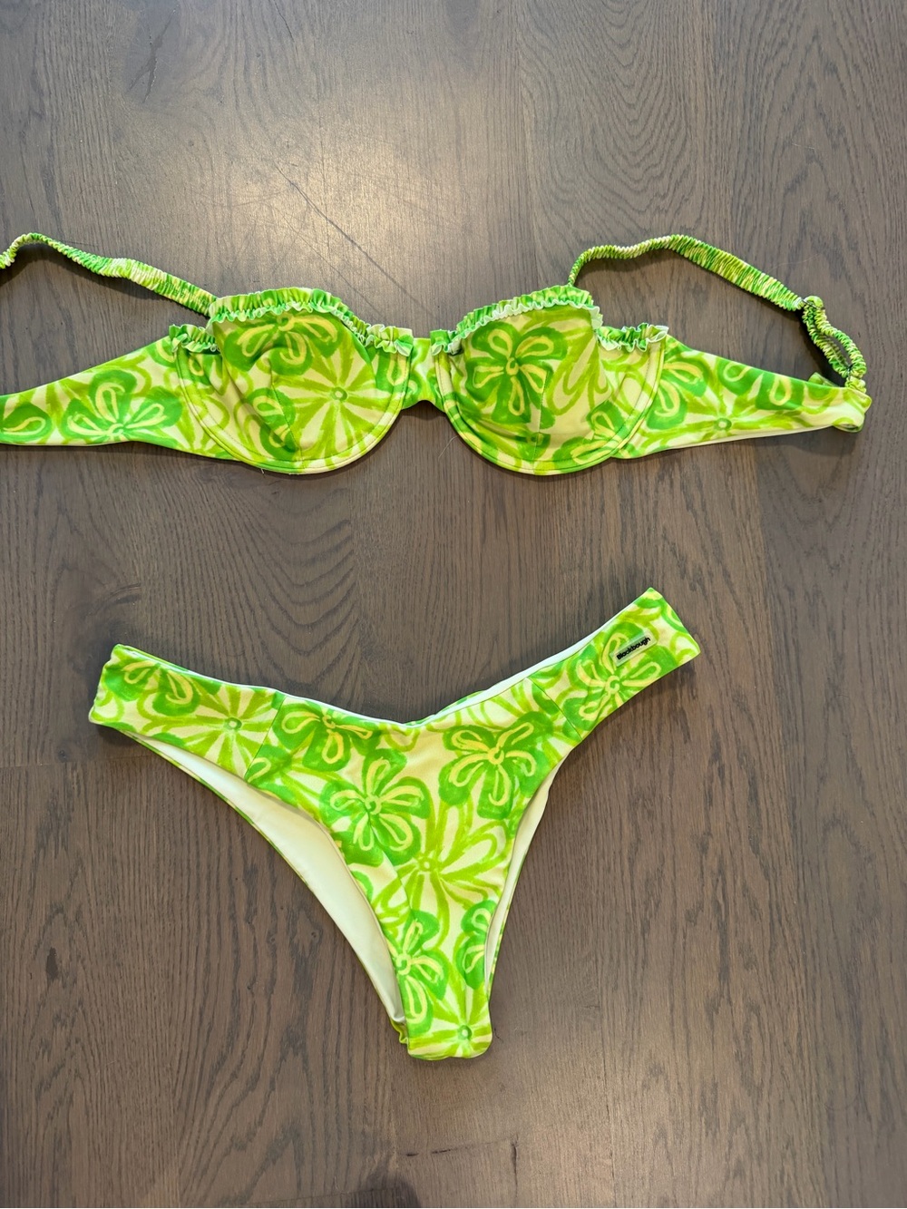 Blackbough green mojito swim suit